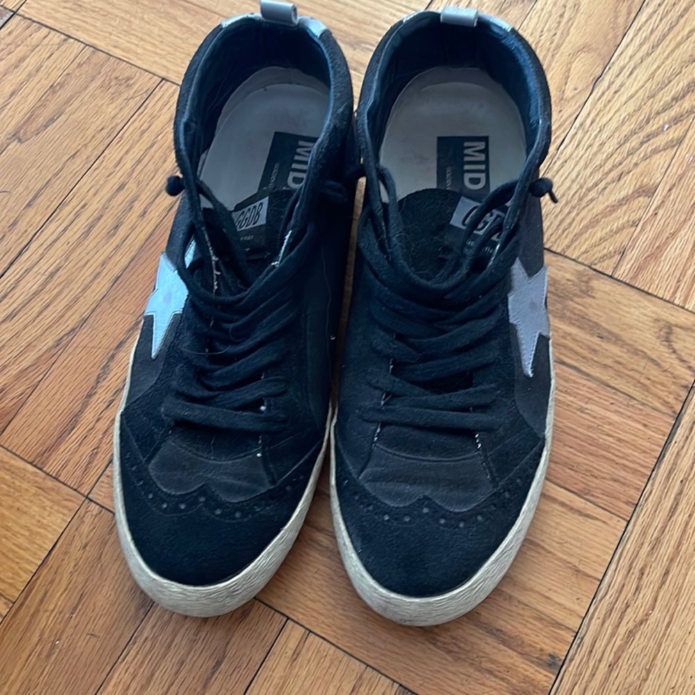 Authentic Golden Goose mens mid star sneaker